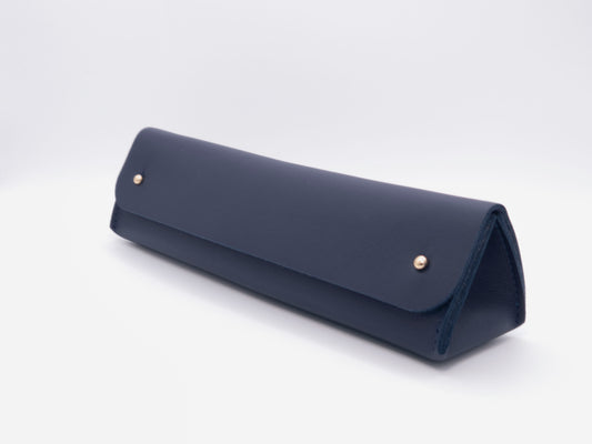Navy Triangle Pen Case
