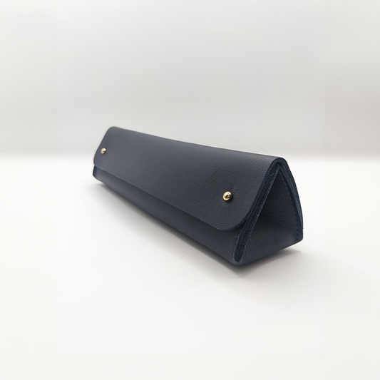 Navy Triangle Pen Case