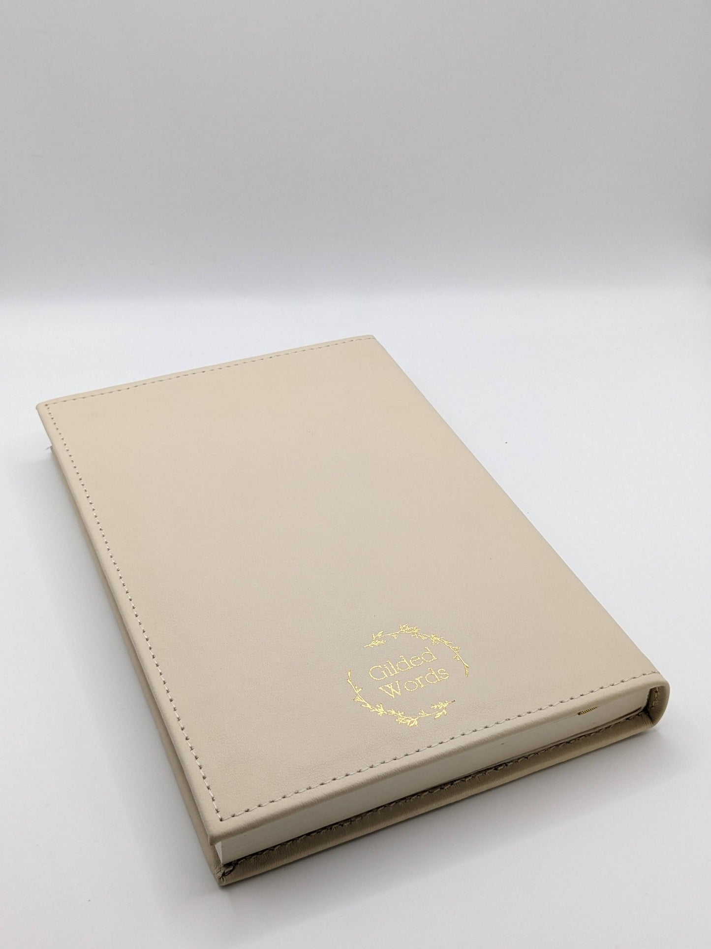 Large Nude Leather Notebook