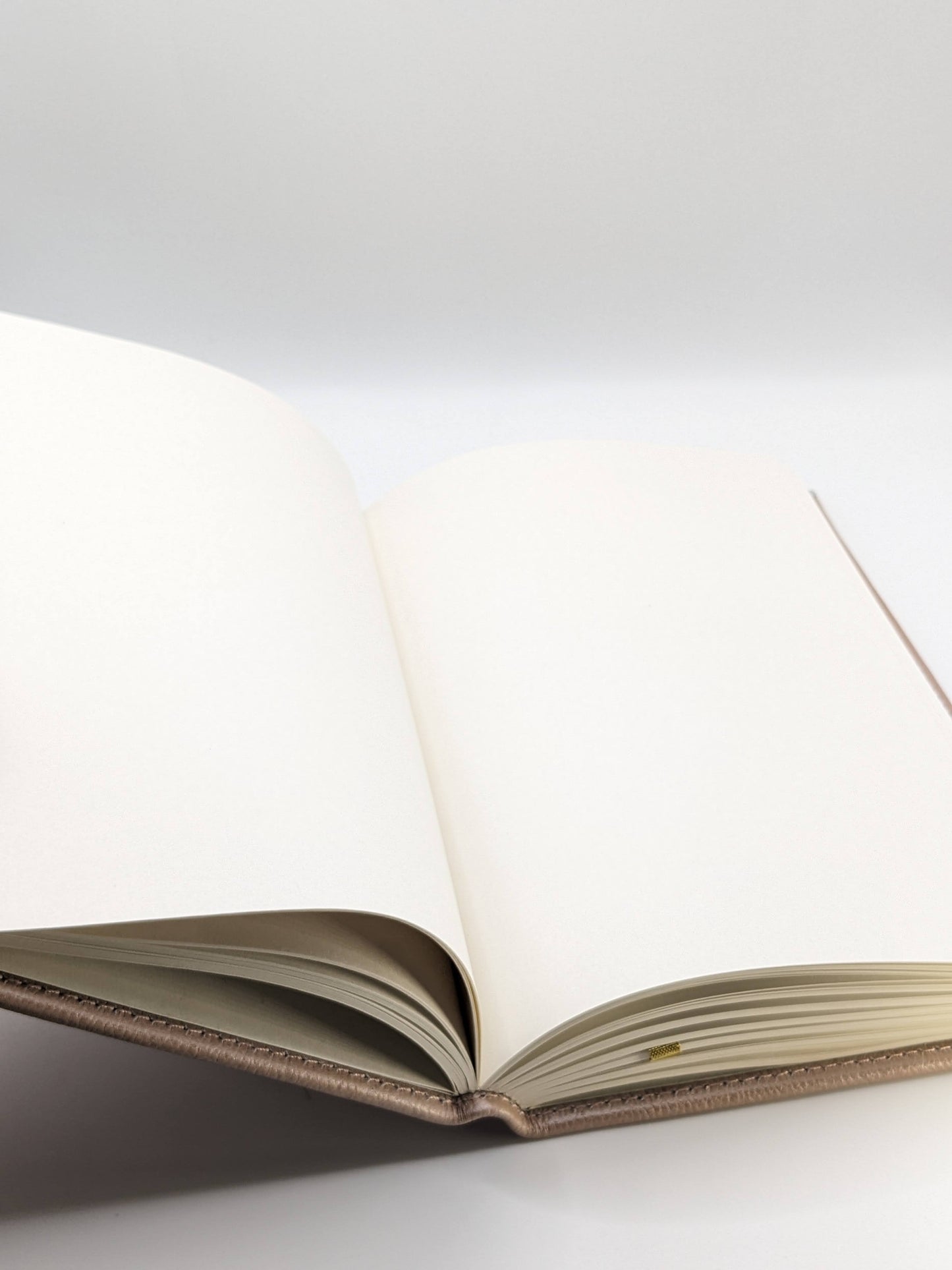 Large Pearlised Pink Leather Notebook