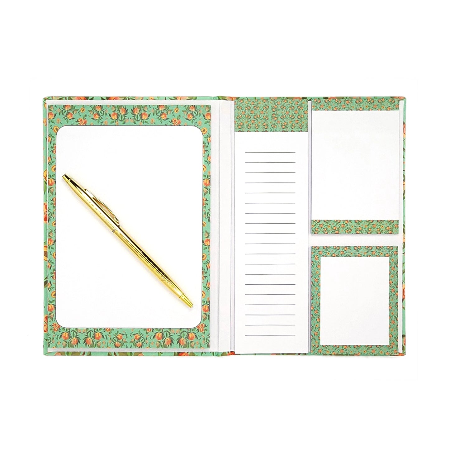 Hardback Sticky Notes Books - Mint Peaches