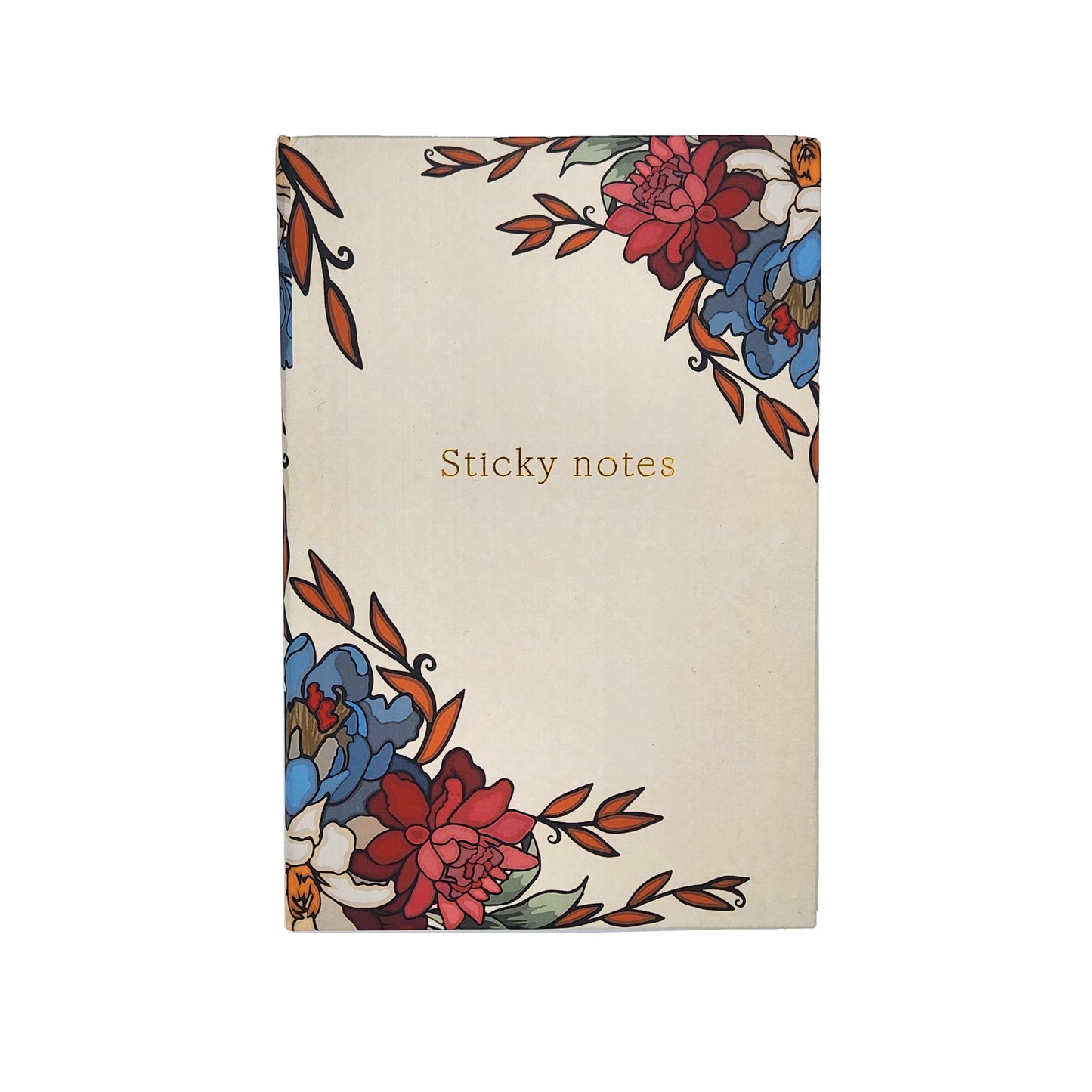 Hardback Sticky Notes Books - Vintage Flowers