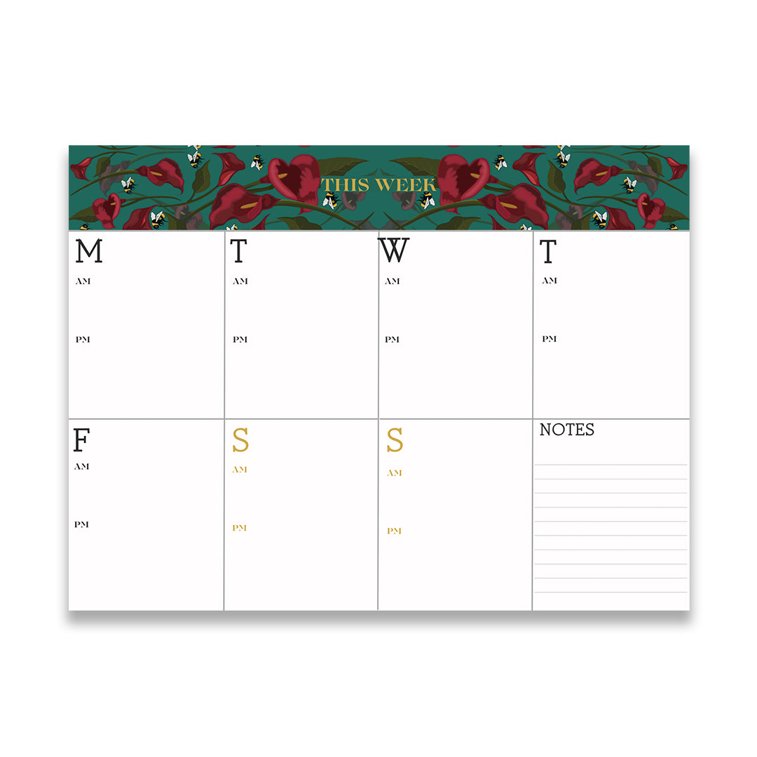 Jade Calla Lilly Hard Top Weekly planner