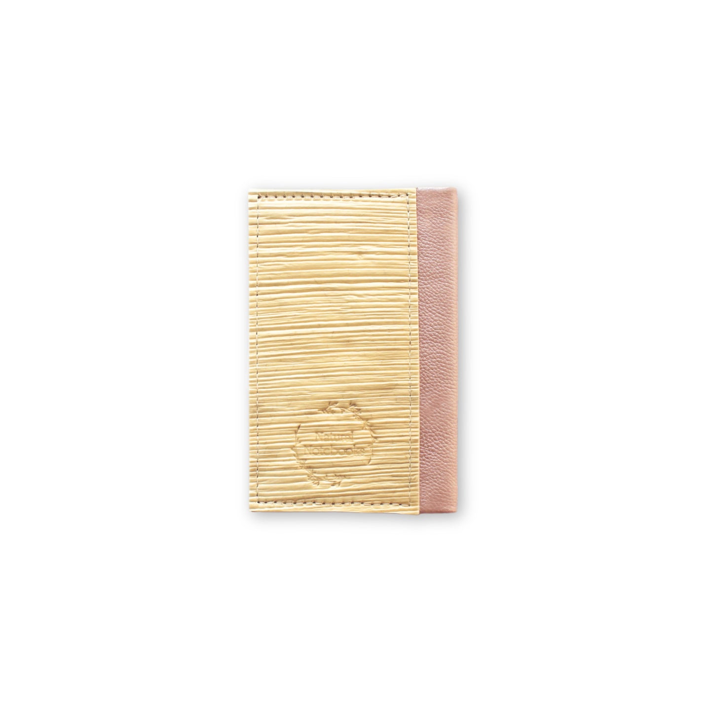 Small Pearlised Pink Natural Notebook