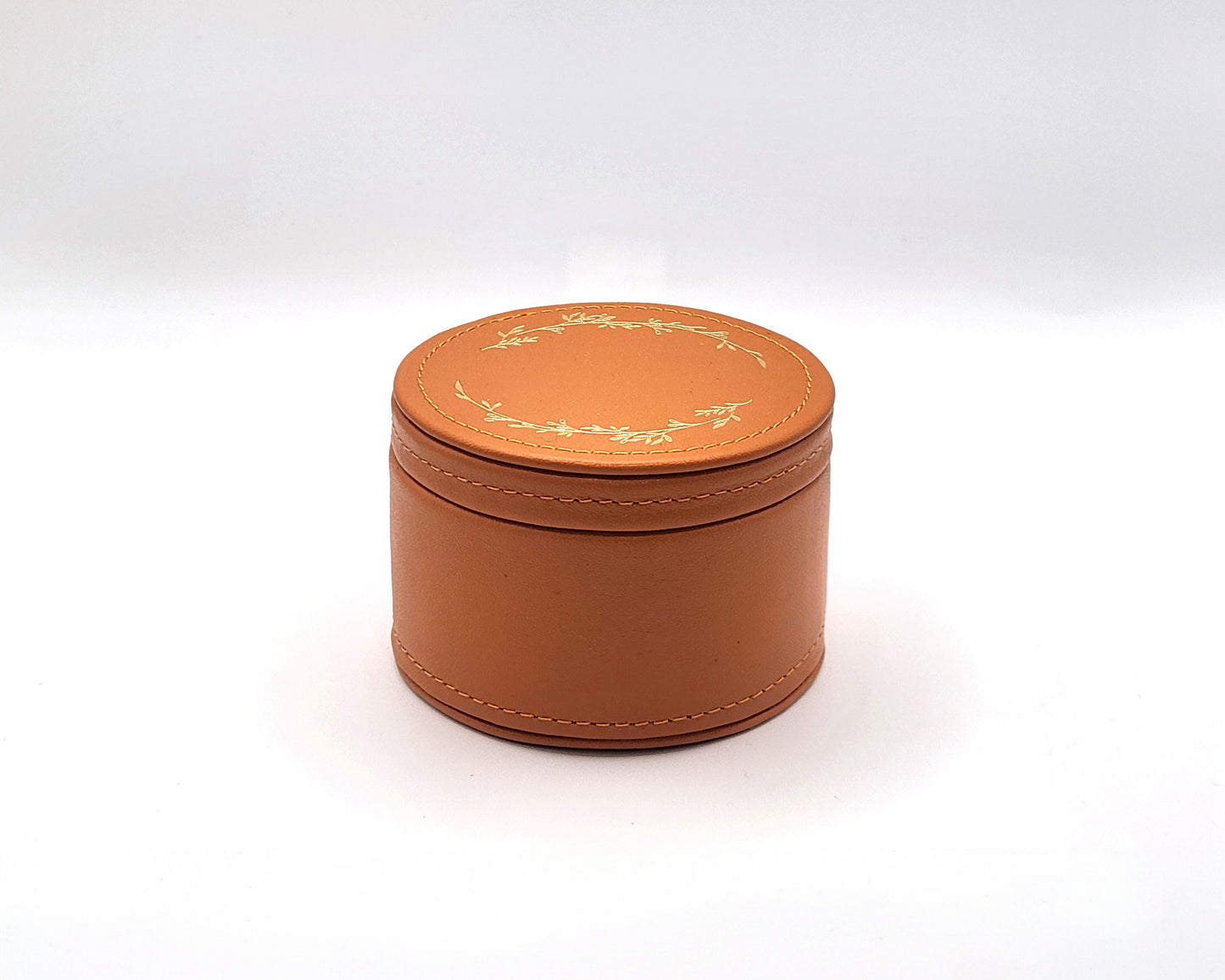 Leather Trinket Box - Pumpkin
