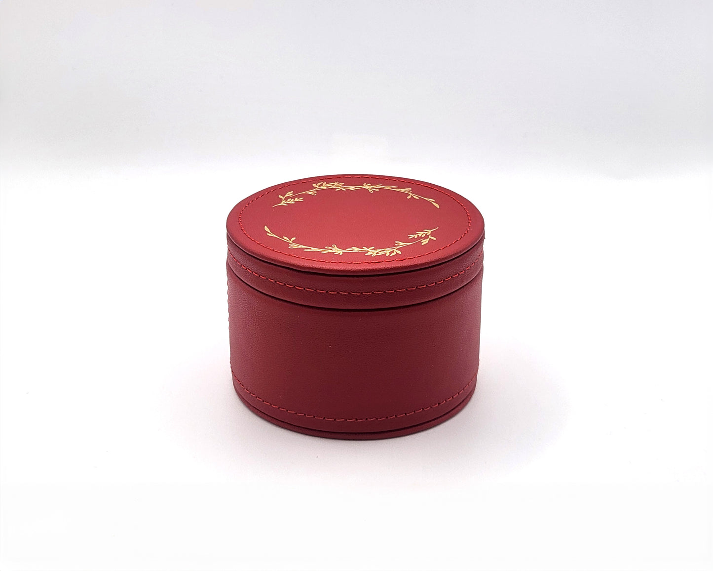 Leather Trinket Box - Red