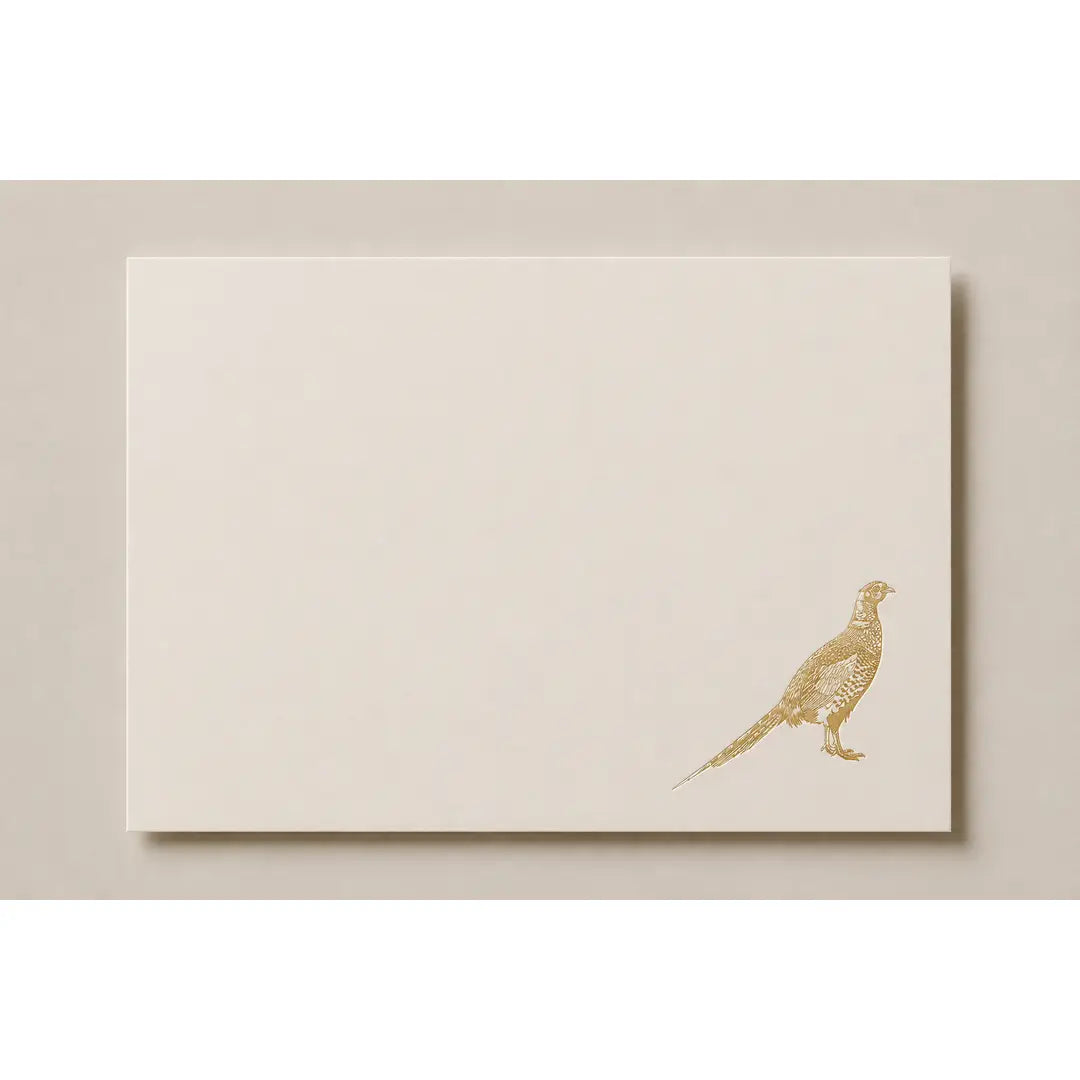 Gold Pheasant - Gilded Correspondence Card Collections