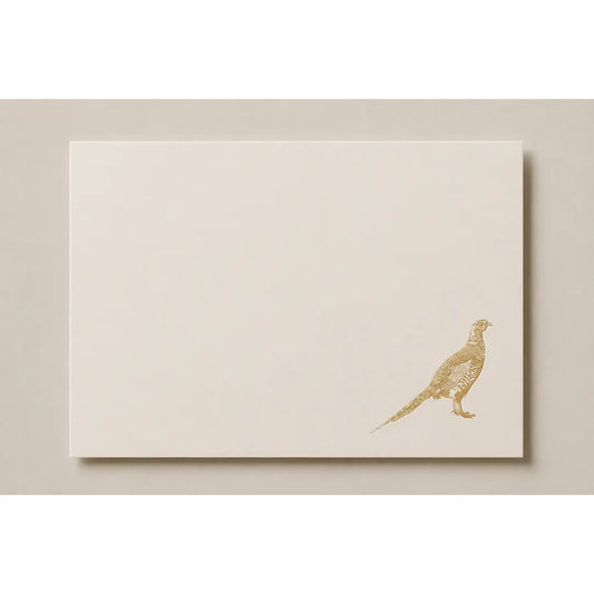 Gold Pheasant - Gilded Correspondence Card Collections