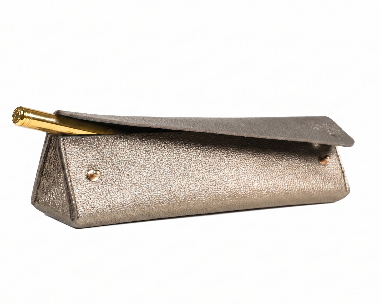 Gold Triangle Pen Case