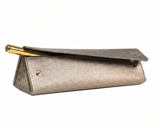 Gold Triangle Pen Case