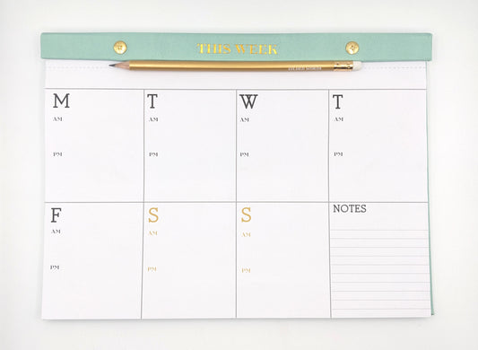 Hardback Weekly Planner - Mint