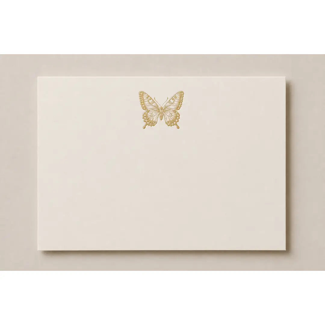Gold Butterfly - Gilded Correspondence Card Collections