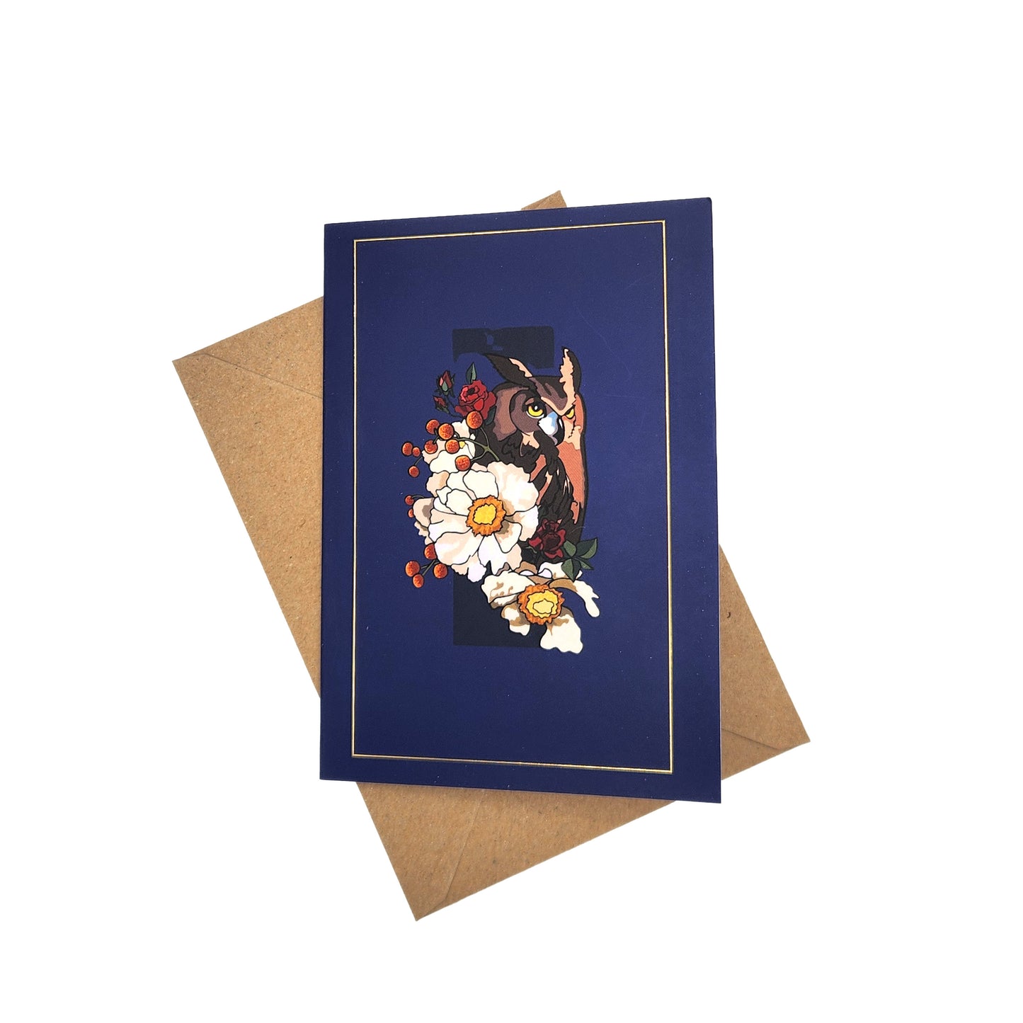 Blue Owl Greeting Card