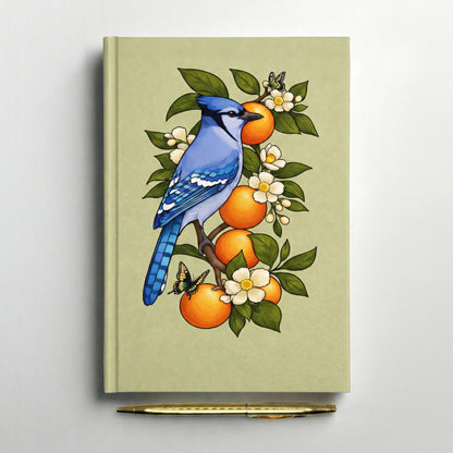 Hardback Sage Blue Jay Notebook