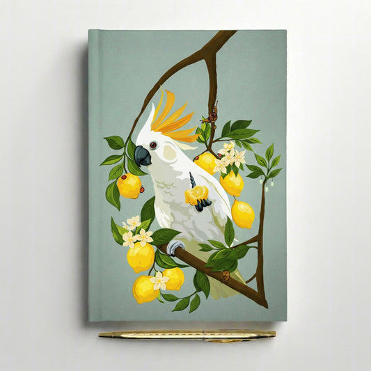 Hardback Mint Cockatoo Notebook