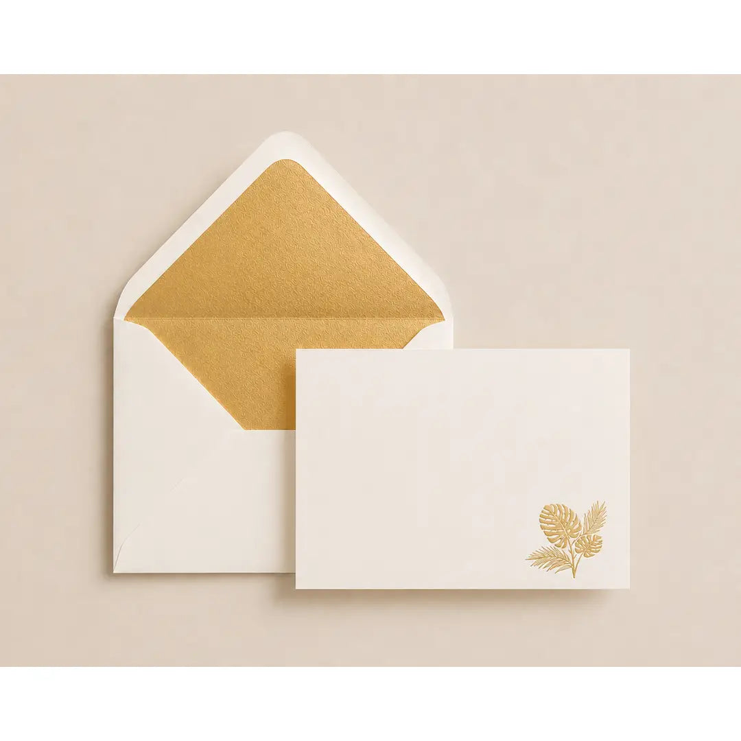 Gold Palm - Gilded Correspondence Card Collections