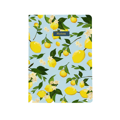 Botanical Collection Exercise Notebook - Sky Blue Lemons