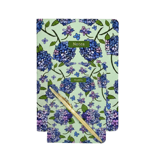 Botanical Collection Exercise Notebook - Mint Hydrangeas