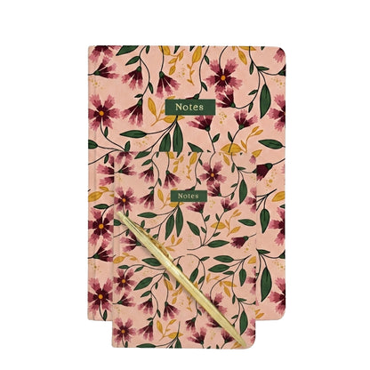 Botanical Collection Exercise Notebook - Pink Andy Flowers