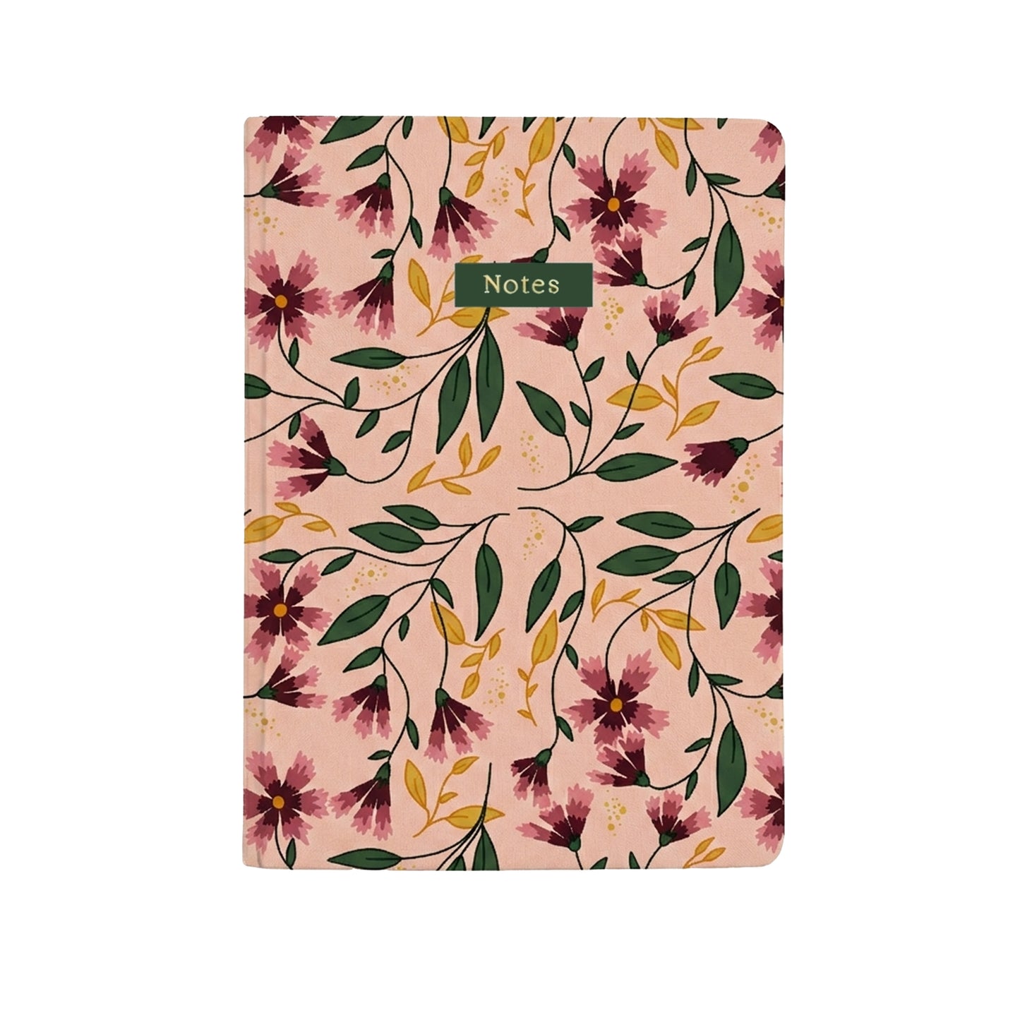 Botanical Collection Exercise Notebook - Pink Andy Flowers