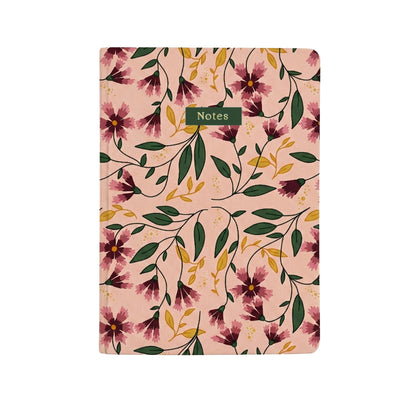 Botanical Collection Exercise Notebook - Pink Andy Flowers