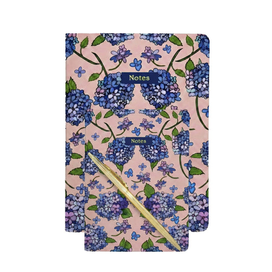 Botanical Collection Exercise Notebook - Pink Hydrangeas