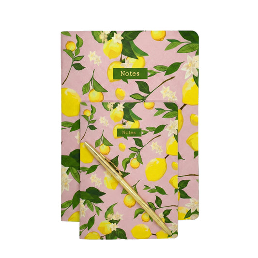 Botanical Collection Exercise Notebook - Pink Lemons