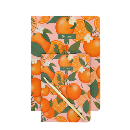 Botanical Collection Exercise Notebook - Pink Oranges