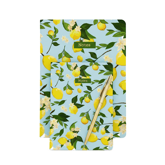 Botanical Collection Exercise Notebook - Sky Blue Lemons