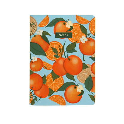 Botanical Collection Exercise Notebook - Sky Blue Oranges