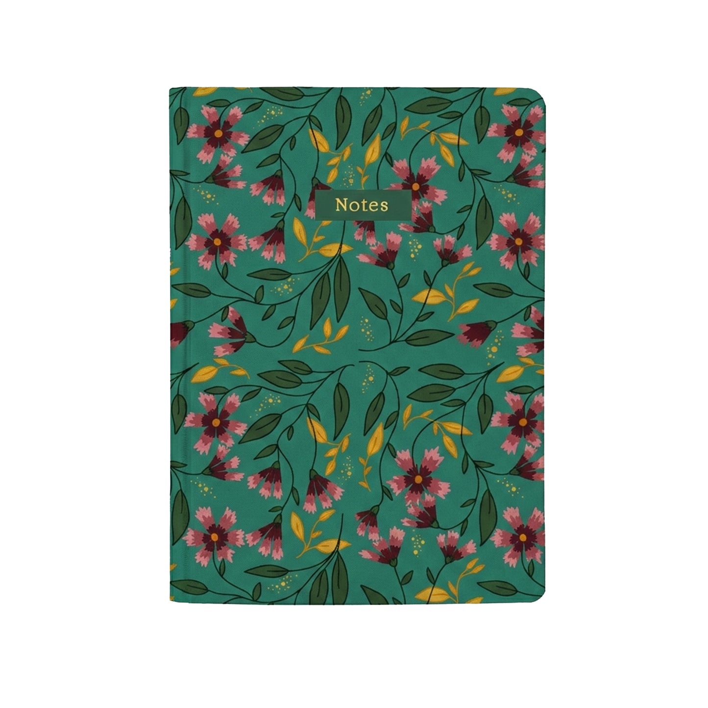 Botanical Collection Exercise Notebook - Teal Andy Flowers