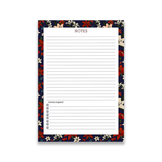 Evergreen Lillies Small Desk Notepad