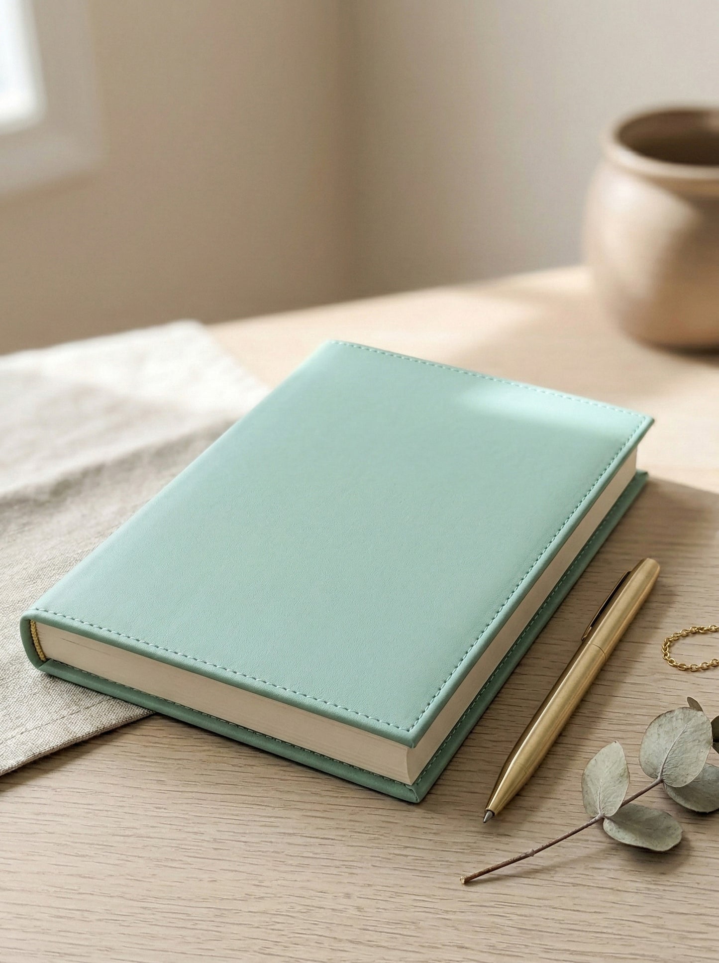 Mint Leather Notebook