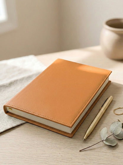 Pumpkin Leather Notebook
