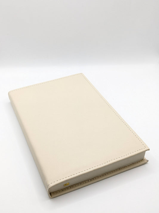 Large Nude Leather Notebook