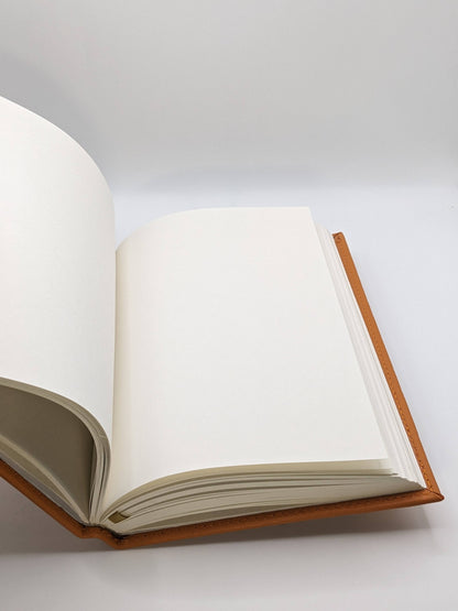 Large Pumpkin Leather Notebook