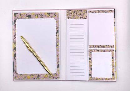 Hardback Sticky Notes Books - Pink Lemon