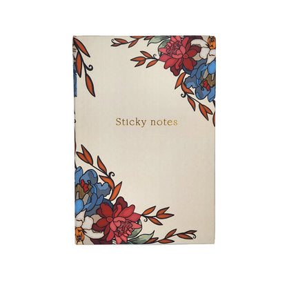Hardback Sticky Notes Books - Vintage Flowers