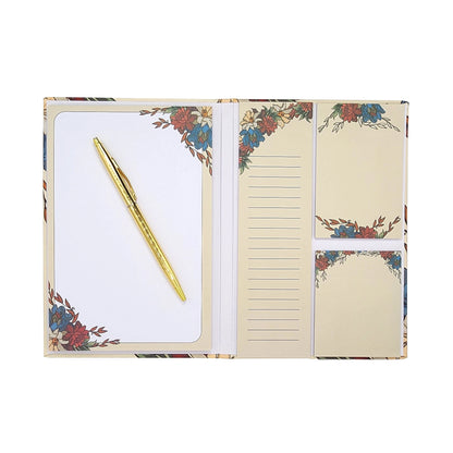 Hardback Sticky Notes Books - Vintage Flowers