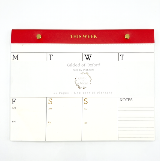 Red Hardback Minimalist Planner