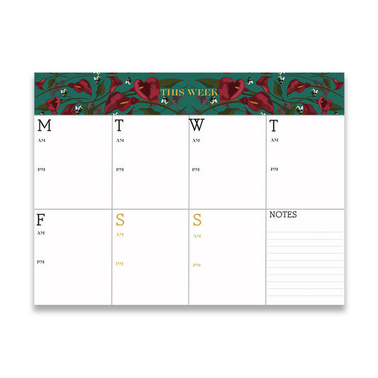 Jade Calla Lilly Hard Top Weekly planner