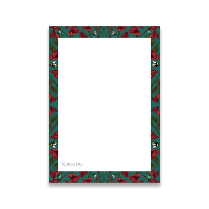 Jade Calla Lillies Jot Notepad