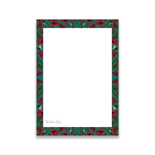 Jade Calla Lillies Jot Notepad