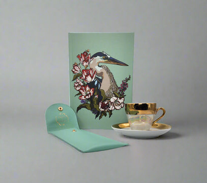 Hardback Yellow Peacock Notebook