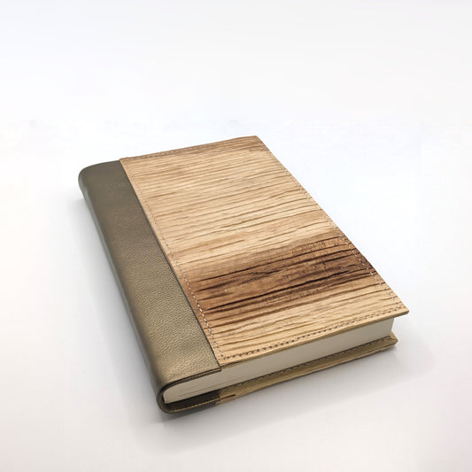 Large Gold Natural Notebook