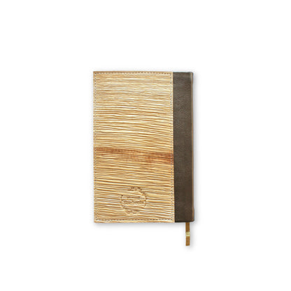 Large Gold Natural Notebook