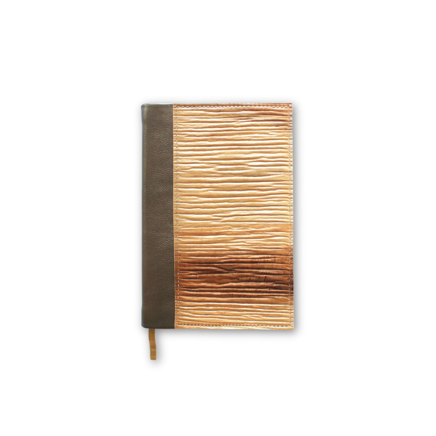 Large Gold Natural Notebook