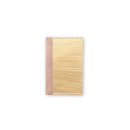 Small Pearlised Pink Natural Notebook