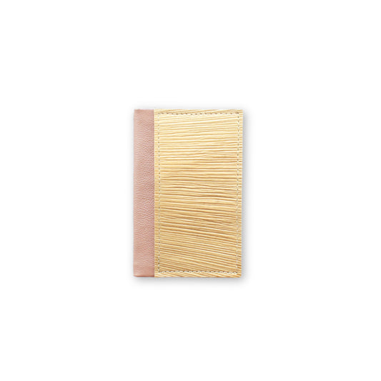 Small Pearlised Pink Natural Notebook