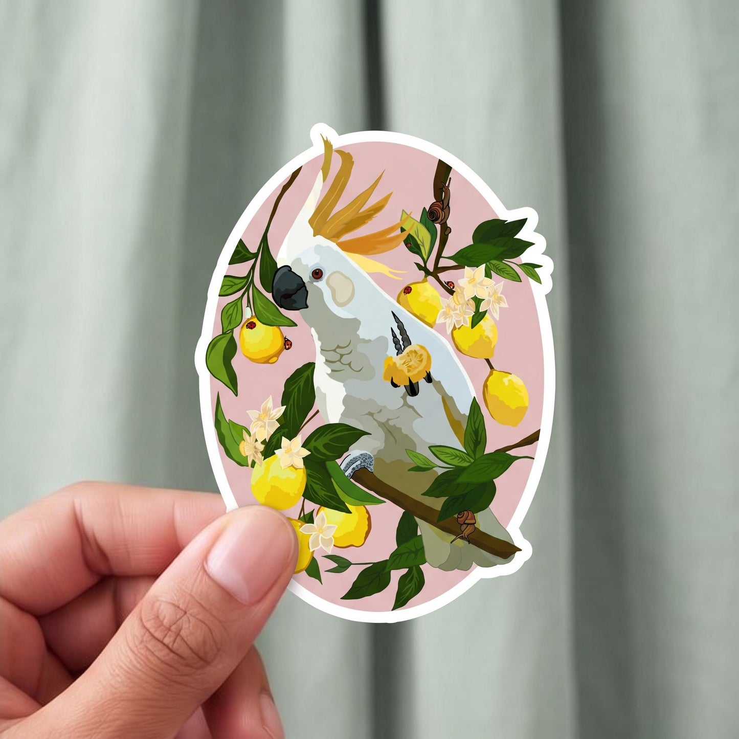 Cockatoo bird sticker